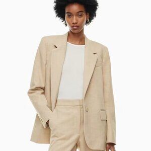 NWT! Beige Wilfred Aritzia Generation Blazer size 2xs